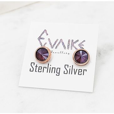 Gina byzantin swarovski és rozé fülbevaló