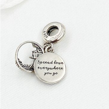 Tollpihe pavé függő charm 