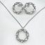Gavrielle ezüstös swarovski koszorú ékszerszett