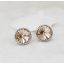 Nicci ezüst és pezsgő swarovski bedugós fülbevaló