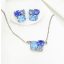 Evia ezüst és kék swarovski ékszerszett