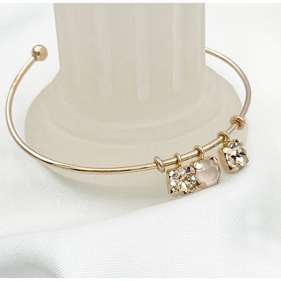 Genevra rozéarany és milk swarovski karperec Genevra rozéarany és milk swarovski karperec