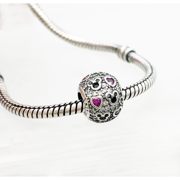 Mickey csillogó ezüst charm Mickey csillogó ezüst charm