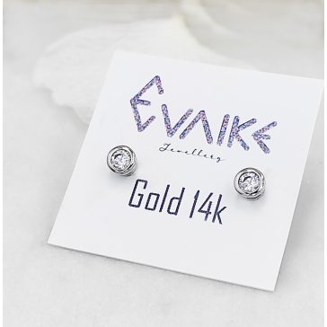 Ghita fehér arany egy köves ékszerszett