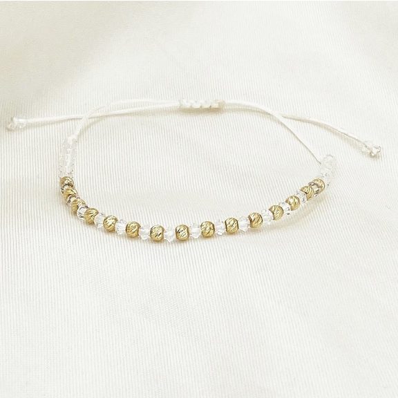 Bibbiano swarovski sárga arany órakisérő karkötő áttetsző Bibbiano swarovski sárga arany órakisérő karkötő áttetsző