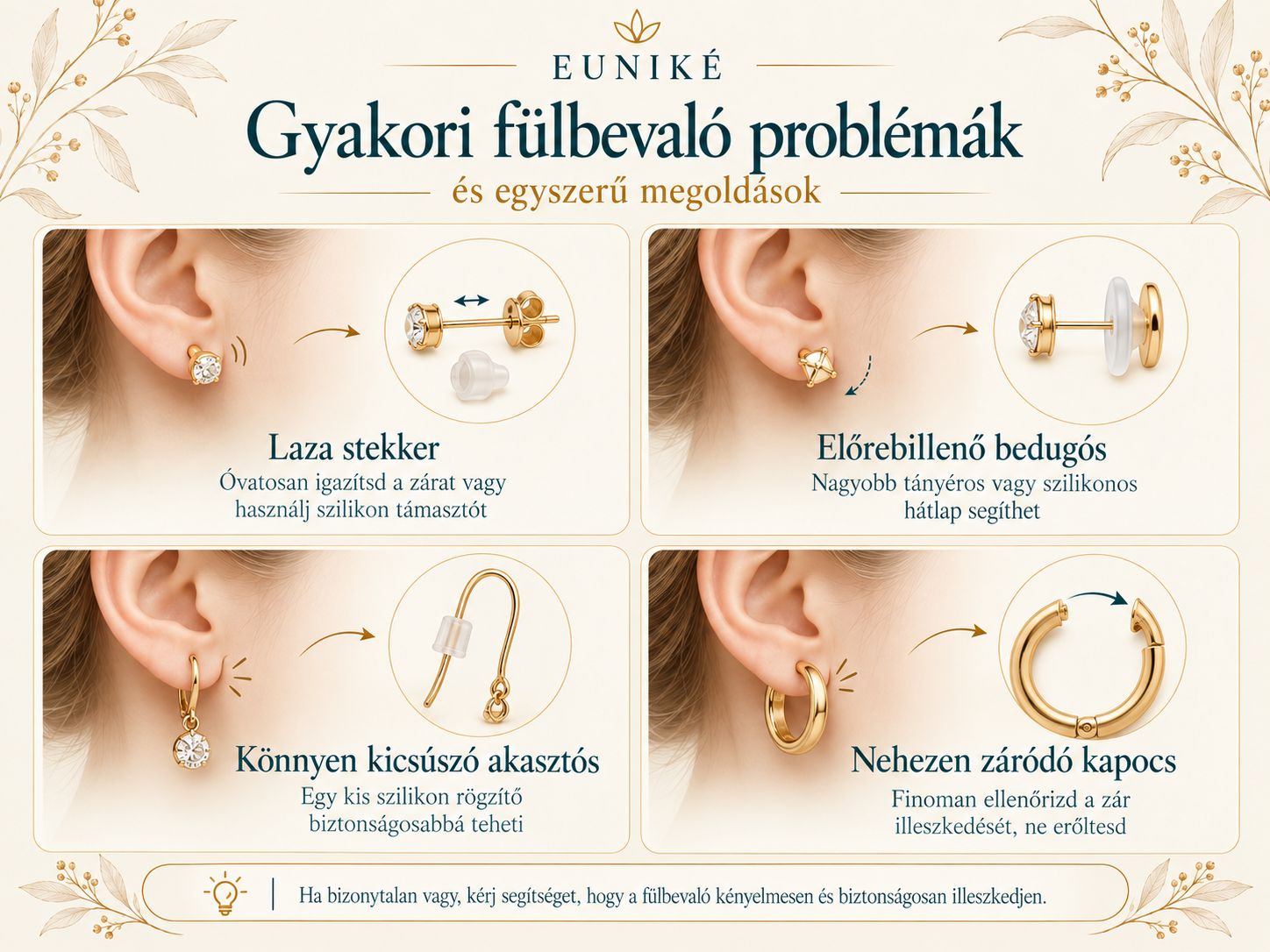 Gyakori fülbevaló problémák és megoldások